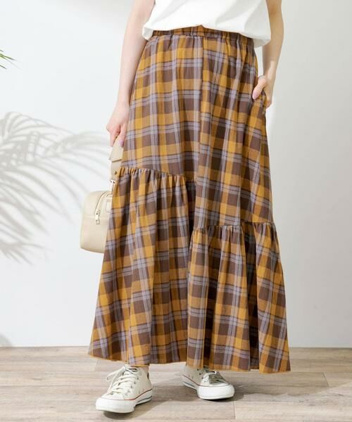 Sonny Label / サニーレーベル スカート | コットンアシメチェックティアードスカート | 詳細23