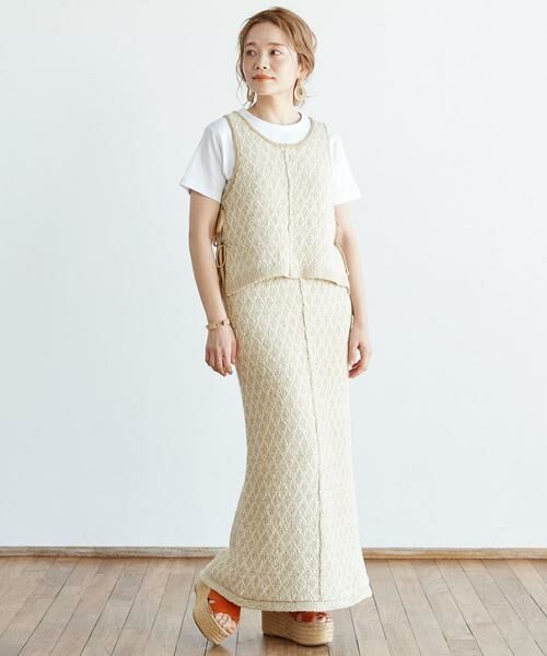 Sonny Label / サニーレーベル ワンピース | NaokoTakayamaコラボニットSETUP | 詳細4