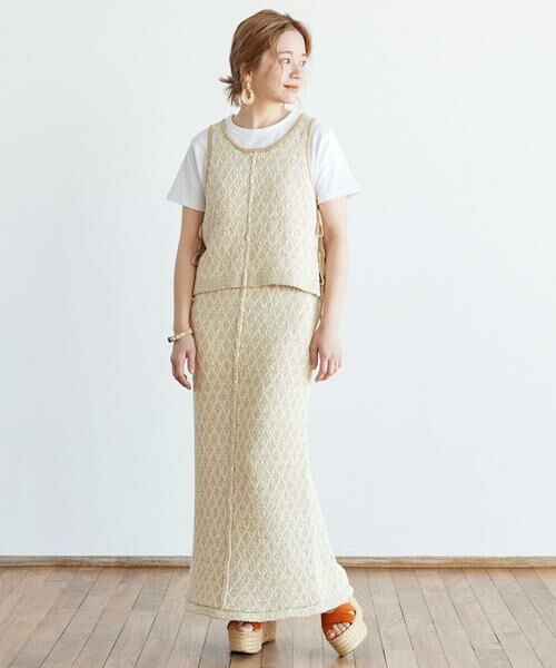 Sonny Label / サニーレーベル ワンピース | NaokoTakayamaコラボニットSETUP(ベージュ)