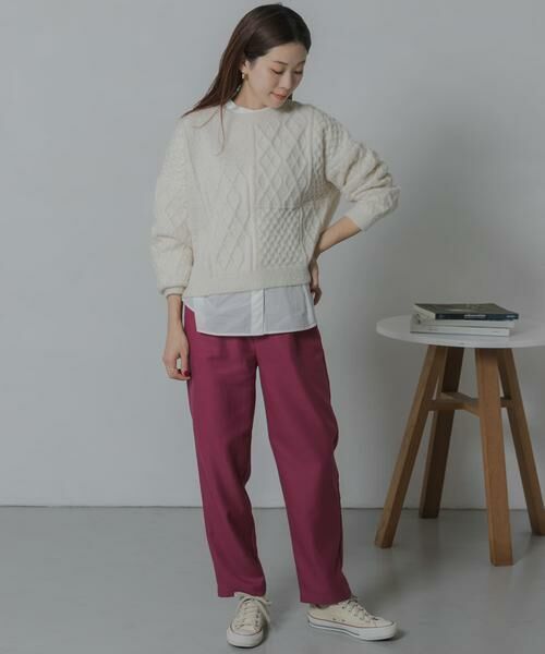 Sonny Label / サニーレーベル その他パンツ | TRカラーストレートパンツ | 詳細27