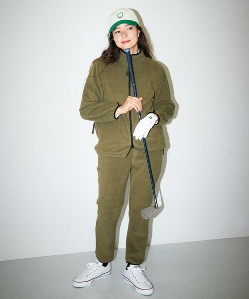 Sonny Label/サニーレーベル OOPS コンフォートフリースリラックスパンツ カーキ FREE Sonny Label/サニーレーベル OOPS コンフォートフリースリラックスパンツ カーキ FREE