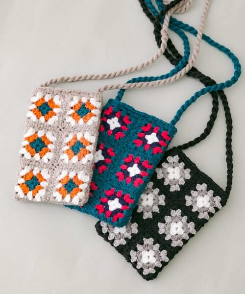 Sonny Label / サニーレーベル ショルダーバッグ | ジャガードポシェット | 詳細3