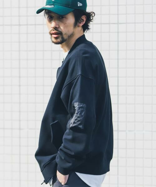 Sonny Label / サニーレーベル ミリタリージャケット・コート | 裏毛スウェットMA-1ブルゾン | 詳細1