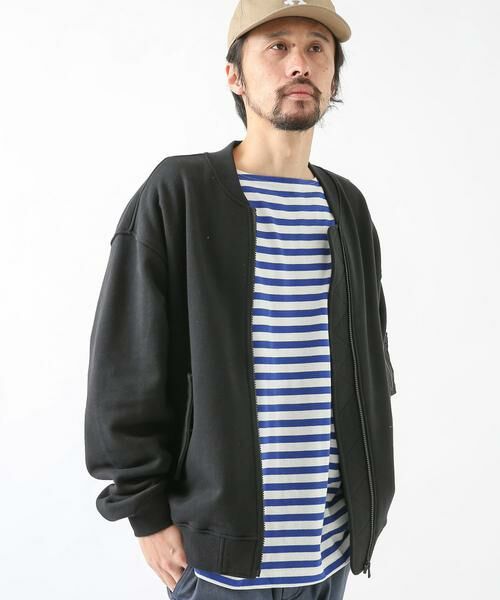 Sonny Label / サニーレーベル ミリタリージャケット・コート | 裏毛スウェットMA-1ブルゾン | 詳細5