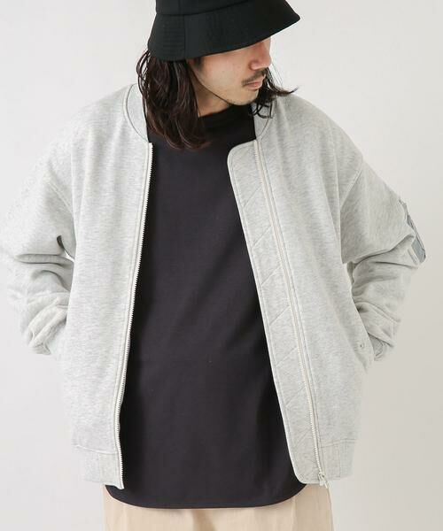 Sonny Label / サニーレーベル ミリタリージャケット・コート | 裏毛スウェットMA-1ブルゾン | 詳細14