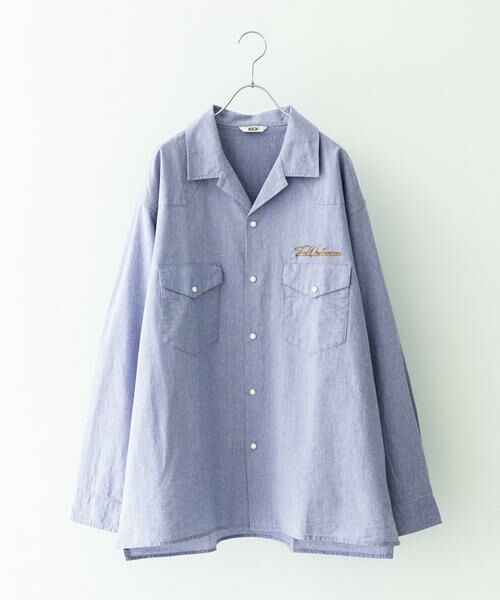 Sonny Label / サニーレーベル シャツ・ブラウス | 『別注』ELY×Sonny Label　開襟シャンブレーシャツ | 詳細12