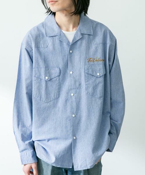 Sonny Label / サニーレーベル シャツ・ブラウス | 『別注』ELY×Sonny Label　開襟シャンブレーシャツ | 詳細2