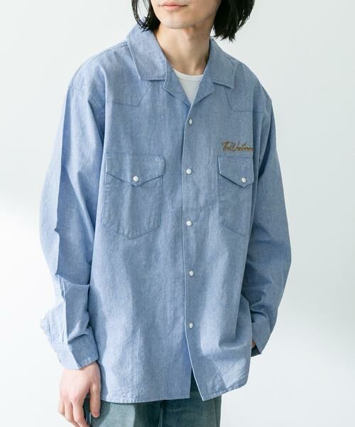 Sonny Label / サニーレーベル シャツ・ブラウス | 『別注』ELY×Sonny Label　開襟シャンブレーシャツ | 詳細3