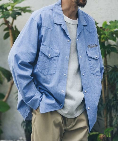 Sonny Label / サニーレーベル シャツ・ブラウス | 『別注』ELY×Sonny Label　開襟シャンブレーシャツ | 詳細8