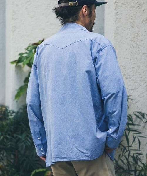 Sonny Label / サニーレーベル シャツ・ブラウス | 『別注』ELY×Sonny Label　開襟シャンブレーシャツ | 詳細9