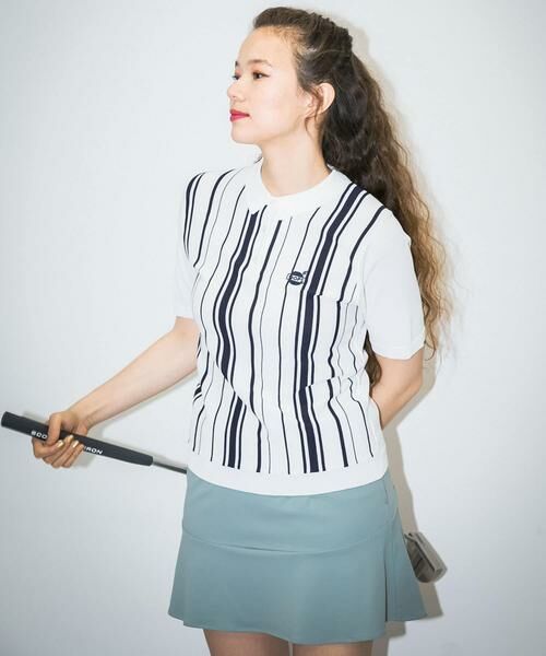 Sonny Label / サニーレーベル ポロシャツ | OOPS　ストライプ半袖ポロシャツ | 詳細3