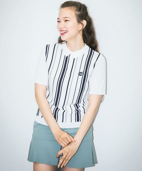 Sonny Label / サニーレーベル ポロシャツ | OOPS　ストライプ半袖ポロシャツ | 詳細5