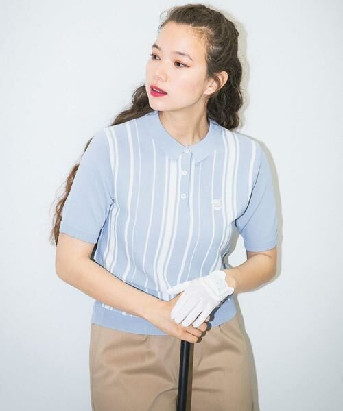 Sonny Label / サニーレーベル ポロシャツ | OOPS　ストライプ半袖ポロシャツ | 詳細15