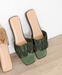 Sonny Label / サニーレーベル サンダル | サテンシャーリングサンダル