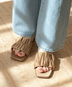 Sonny Label / サニーレーベル サンダル | サテンシャーリングサンダル