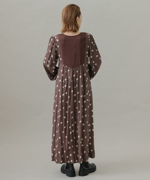 Sonny Label / サニーレーベル ワンピース | フラワーMIXサテンドットワンピース | 詳細12