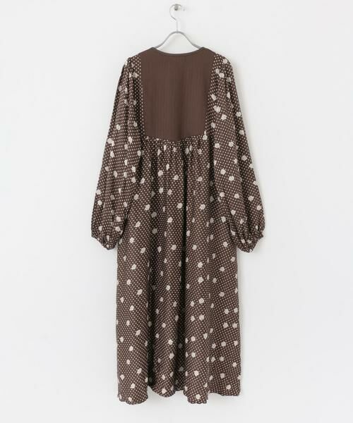 Sonny Label / サニーレーベル ワンピース | フラワーMIXサテンドットワンピース | 詳細15