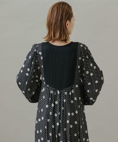 Sonny Label / サニーレーベル ワンピース | フラワーMIXサテンドットワンピース | 詳細23