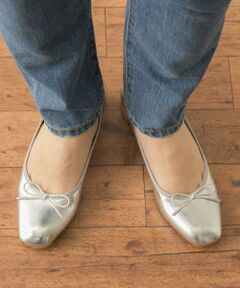 Sonny Label / サニーレーベル バレエシューズ | メタリックヒールバレエシューズ