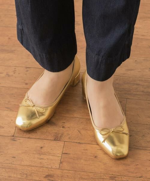 Sonny Label / サニーレーベル バレエシューズ | メタリックヒールバレエシューズ | 詳細4
