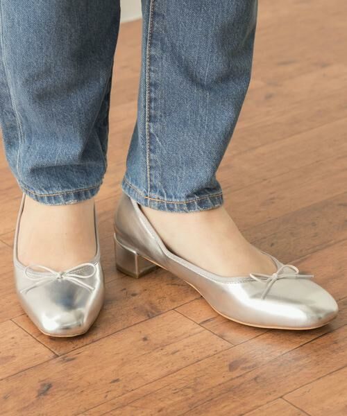 Sonny Label / サニーレーベル バレエシューズ | メタリックヒールバレエシューズ | 詳細7