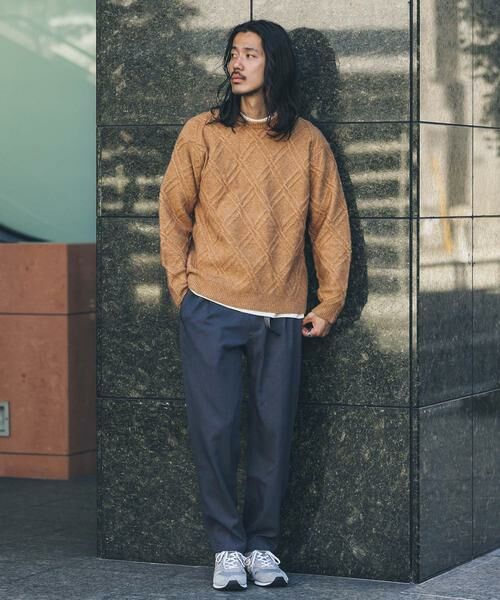 Sonny Label / サニーレーベル ニット・セーター | ウールライクダイヤパターンニットプルオーバー | 詳細3