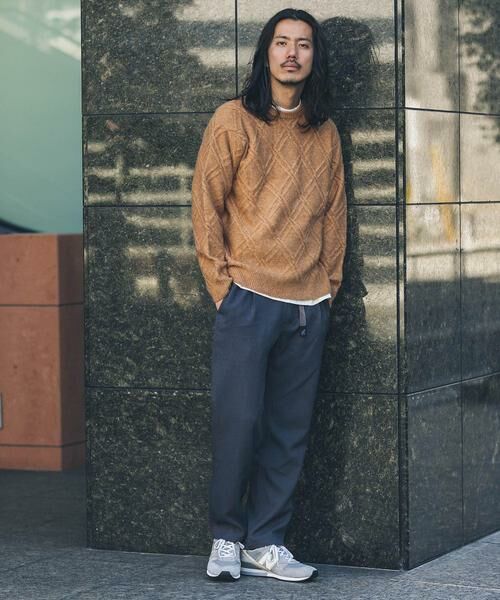 Sonny Label / サニーレーベル ニット・セーター | ウールライクダイヤパターンニットプルオーバー | 詳細4