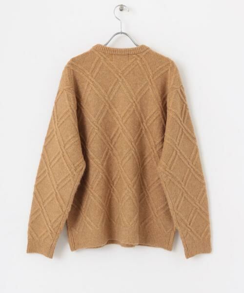Sonny Label / サニーレーベル ニット・セーター | ウールライクダイヤパターンニットプルオーバー | 詳細6
