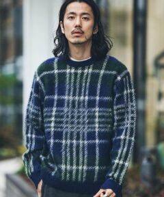 Sonny Label / サニーレーベル ニット・セーター | チェックジャガードニットプルオーバー