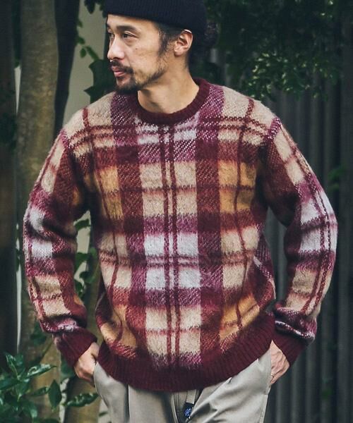 Sonny Label / サニーレーベル ニット・セーター | チェックジャガードニットプルオーバー | 詳細1