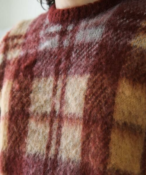 Sonny Label / サニーレーベル ニット・セーター | チェックジャガードニットプルオーバー | 詳細10