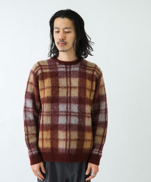 Sonny Label / サニーレーベル ニット・セーター | チェックジャガードニットプルオーバー | 詳細6