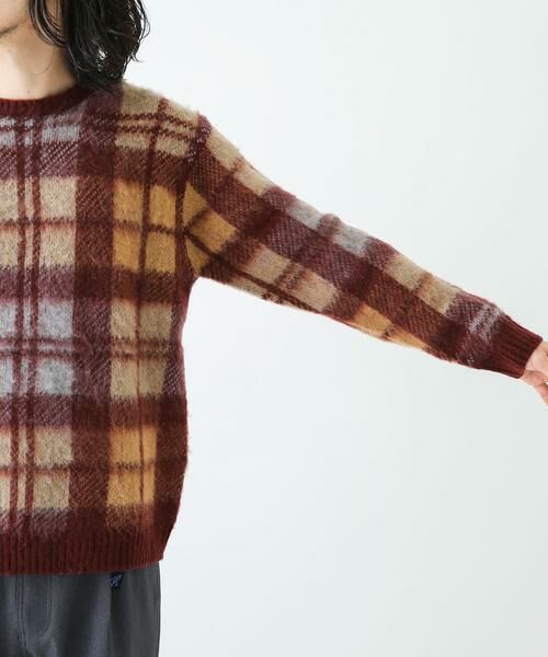 Sonny Label / サニーレーベル ニット・セーター | チェックジャガードニットプルオーバー | 詳細9