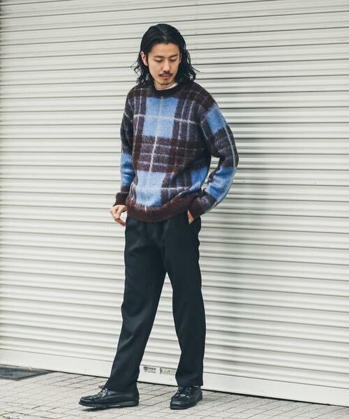 Sonny Label / サニーレーベル ニット・セーター | チェックジャガードニットプルオーバー | 詳細16