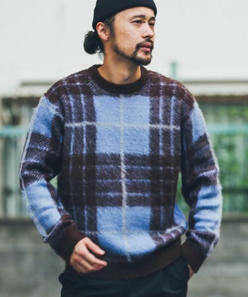 Sonny Label / サニーレーベル ニット・セーター | チェックジャガードニットプルオーバー | 詳細17