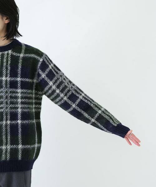 Sonny Label / サニーレーベル ニット・セーター | チェックジャガードニットプルオーバー | 詳細30