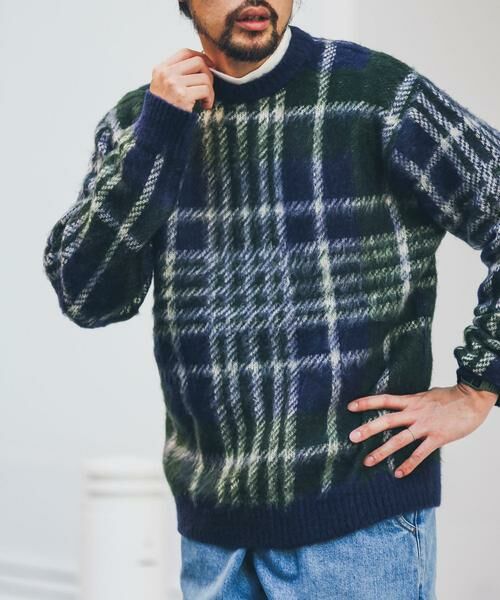 Sonny Label / サニーレーベル ニット・セーター | チェックジャガードニットプルオーバー | 詳細22