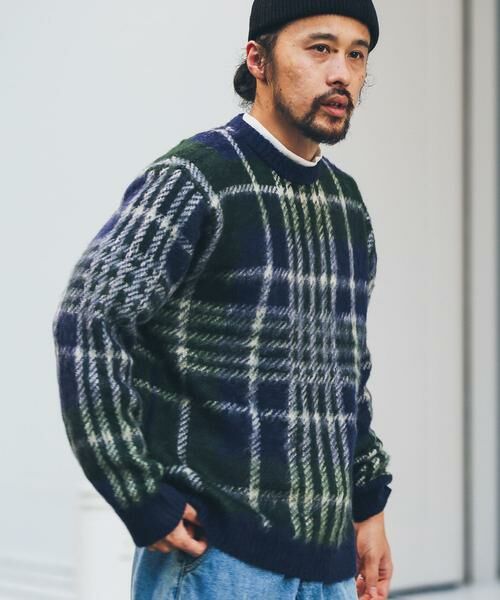 Sonny Label / サニーレーベル ニット・セーター | チェックジャガードニットプルオーバー | 詳細23