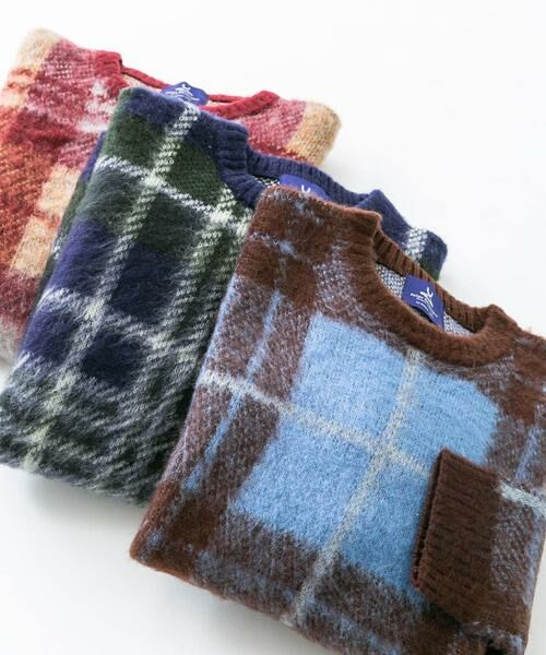 Sonny Label / サニーレーベル ニット・セーター | チェックジャガードニットプルオーバー | 詳細26