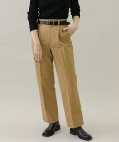 Sonny Label / サニーレーベル その他パンツ | 起毛チノストレートタックパンツ