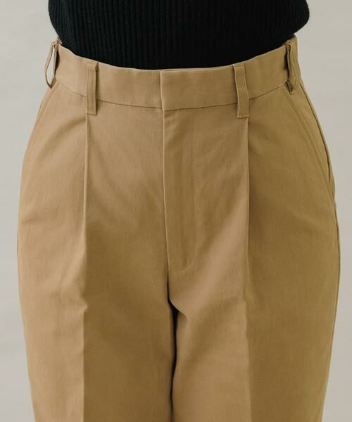 Sonny Label / サニーレーベル その他パンツ | 起毛チノストレートタックパンツ | 詳細12