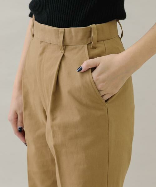 Sonny Label / サニーレーベル その他パンツ | 起毛チノストレートタックパンツ | 詳細14