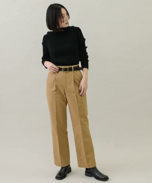 Sonny Label / サニーレーベル その他パンツ | 起毛チノストレートタックパンツ | 詳細6