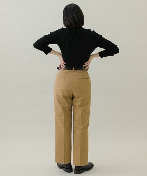 Sonny Label / サニーレーベル その他パンツ | 起毛チノストレートタックパンツ | 詳細8