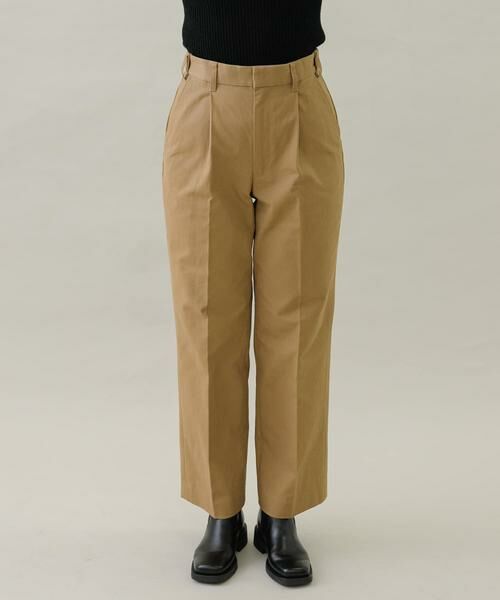 Sonny Label / サニーレーベル その他パンツ | 起毛チノストレートタックパンツ | 詳細9