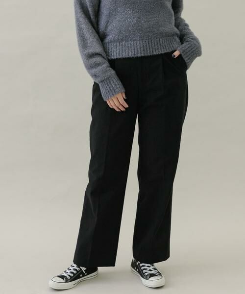 Sonny Label / サニーレーベル その他パンツ | 起毛チノストレートタックパンツ | 詳細21