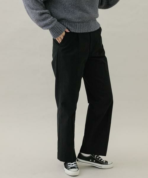 Sonny Label / サニーレーベル その他パンツ | 起毛チノストレートタックパンツ | 詳細22