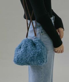 Sonny Label / サニーレーベル ショルダーバッグ | プードルファー巾着バッグ