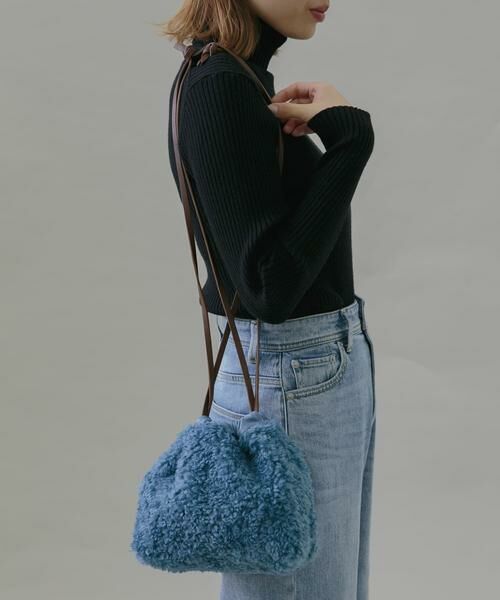 Sonny Label / サニーレーベル ショルダーバッグ | プードルファー巾着バッグ | 詳細1