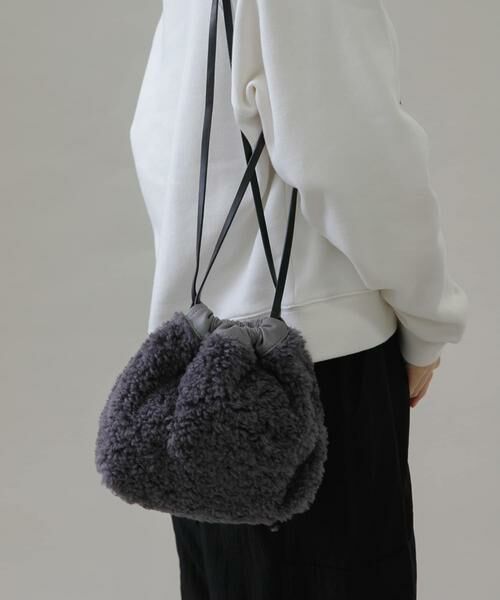 Sonny Label / サニーレーベル ショルダーバッグ | プードルファー巾着バッグ | 詳細7
